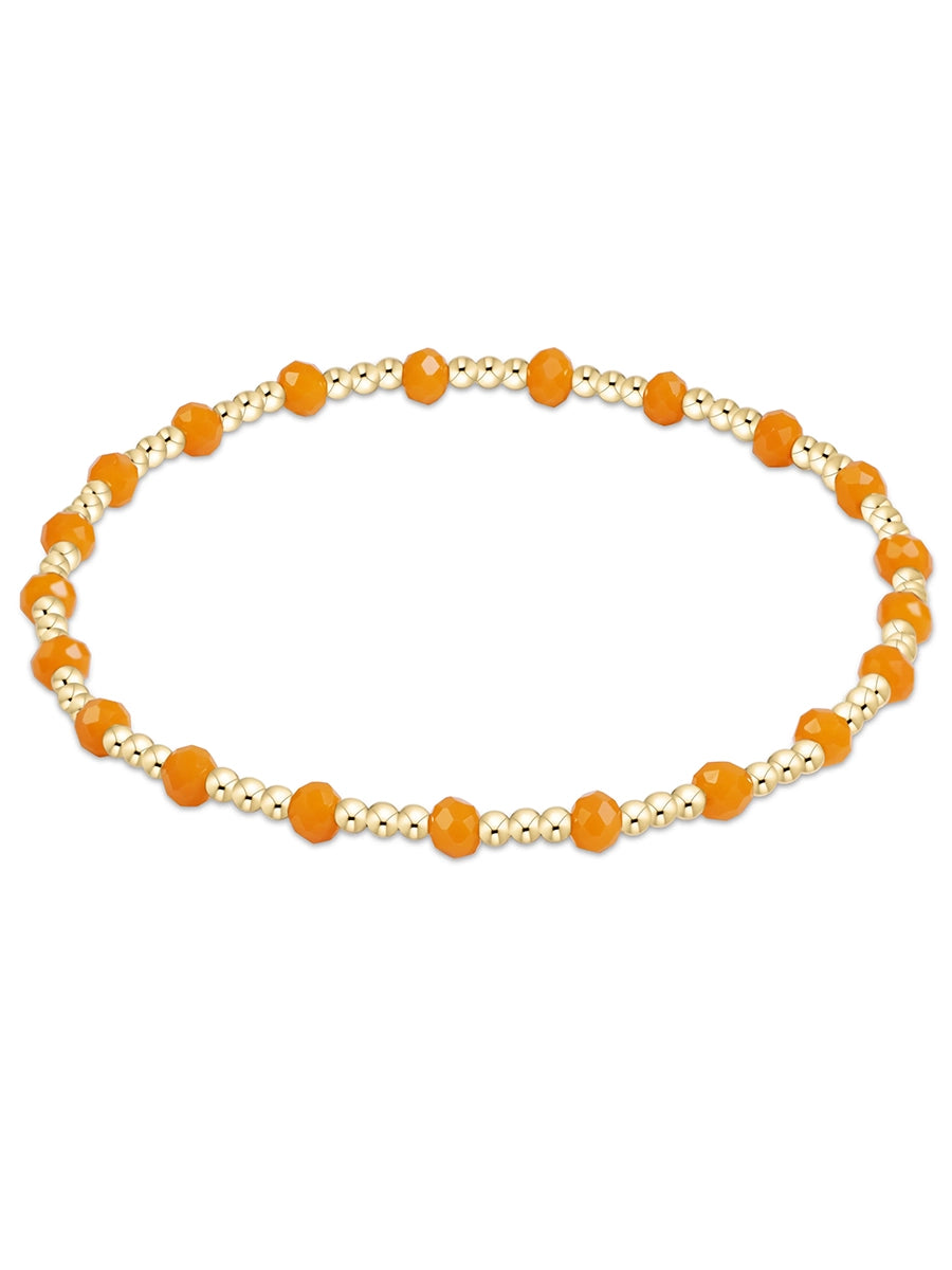 Orange crystal bead braclet