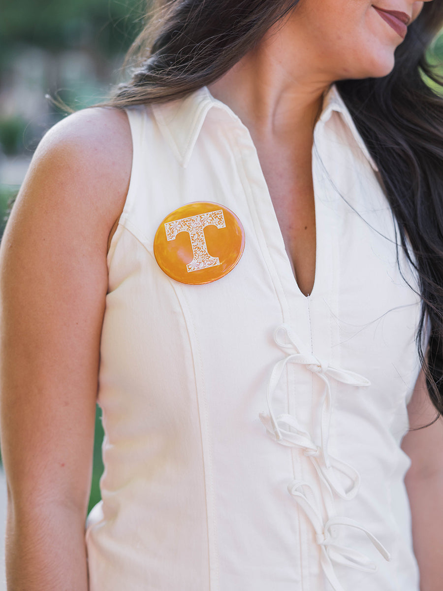 White Mini Dress with Bows Down Front