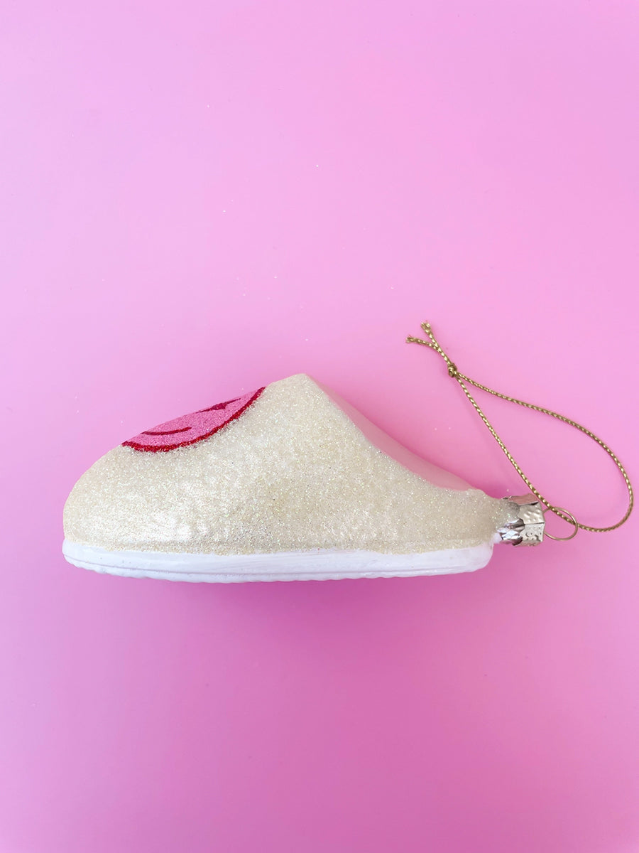 Smiley Face Slipper Ornament