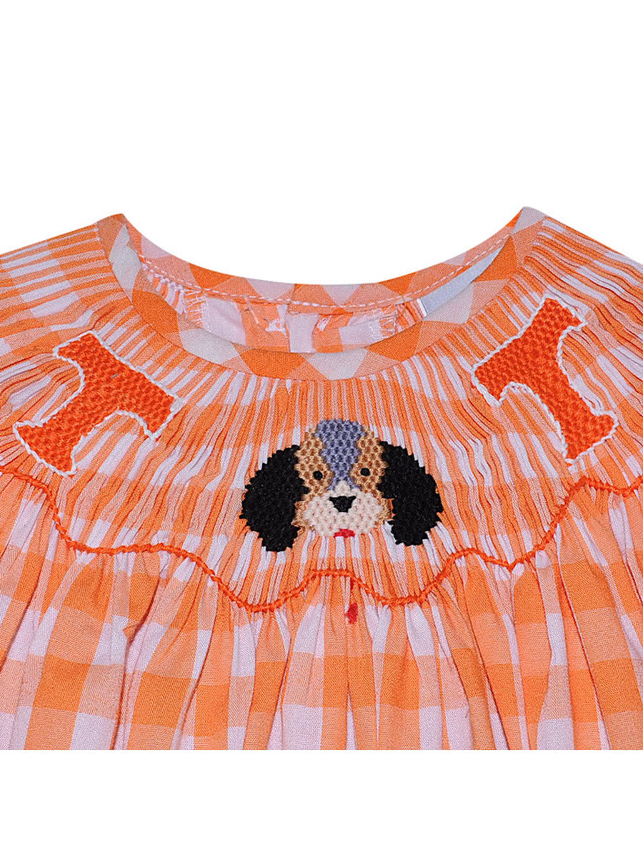 Smocked Neck with Power T & Smokey Embroidery