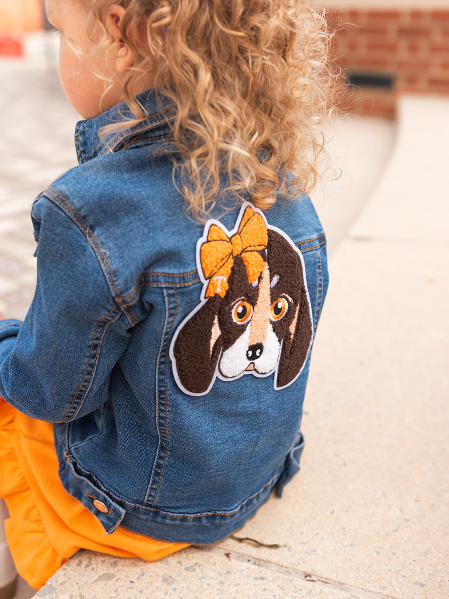 Smokey Girl Patch on Girls Denim Jacket