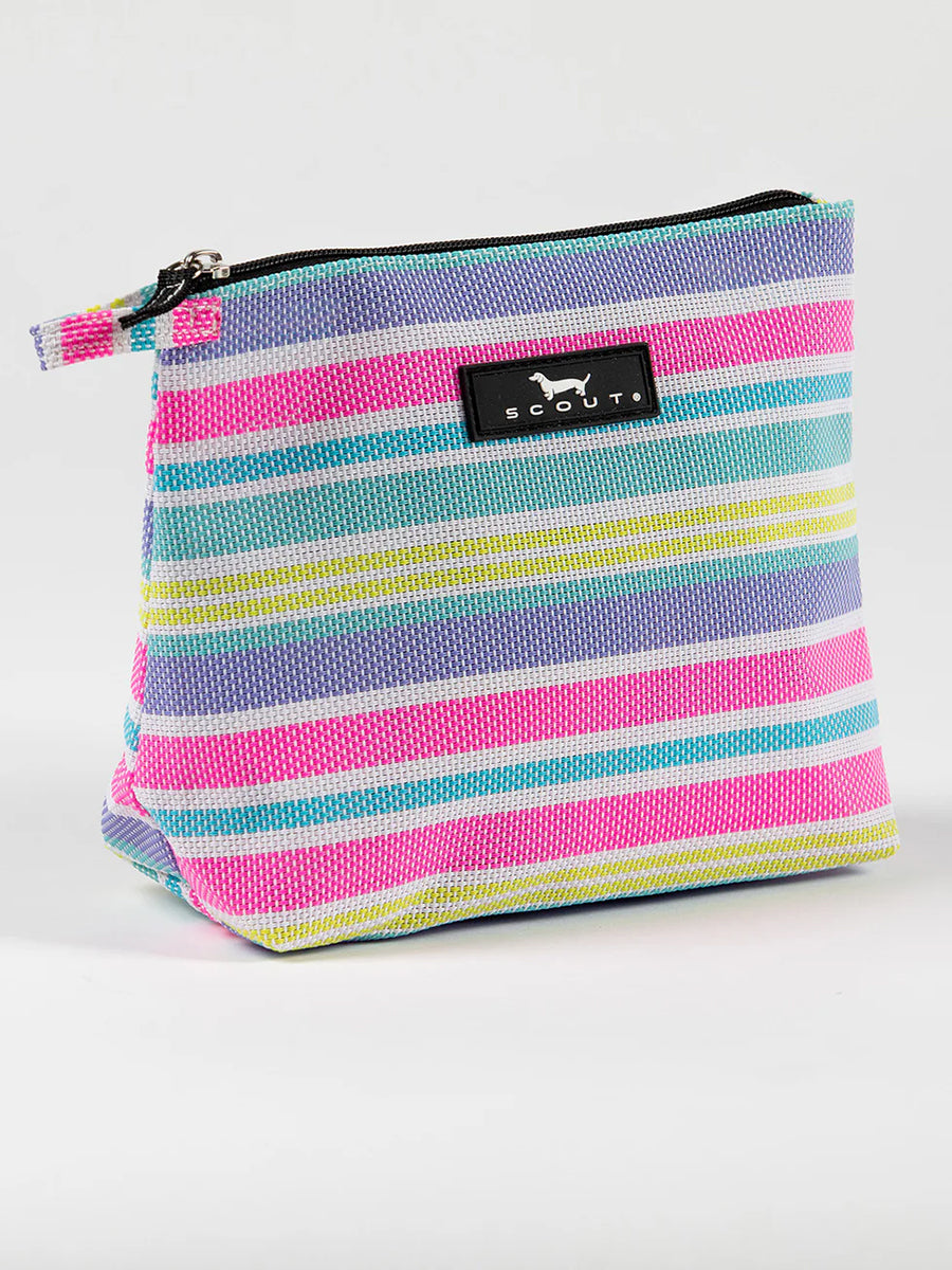 Pastel Striped Travel /Makeup Case