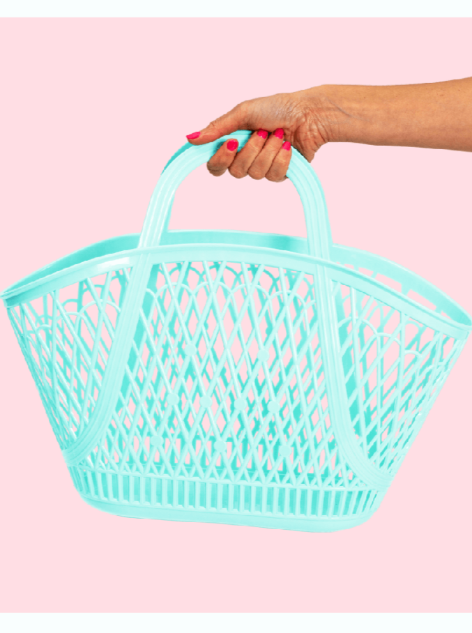 Seafoam Beach Basket Tote