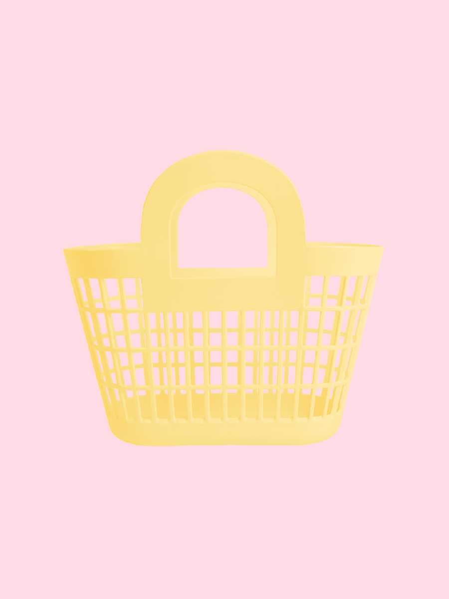 Yellow Plastic Tote
