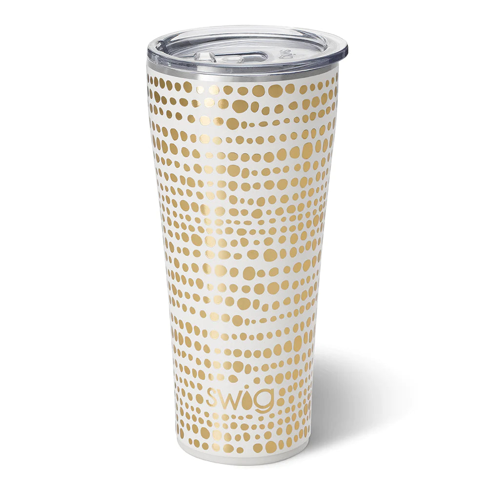 Glamazon Cream/Gold Tumbler (32 oz)