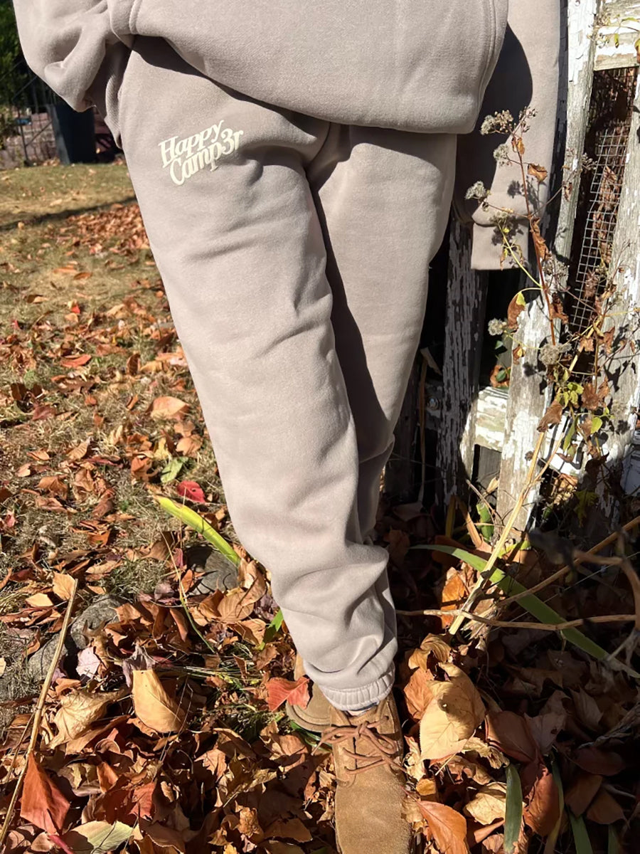 Happy Camp3r Puff Taupe Sweatpants