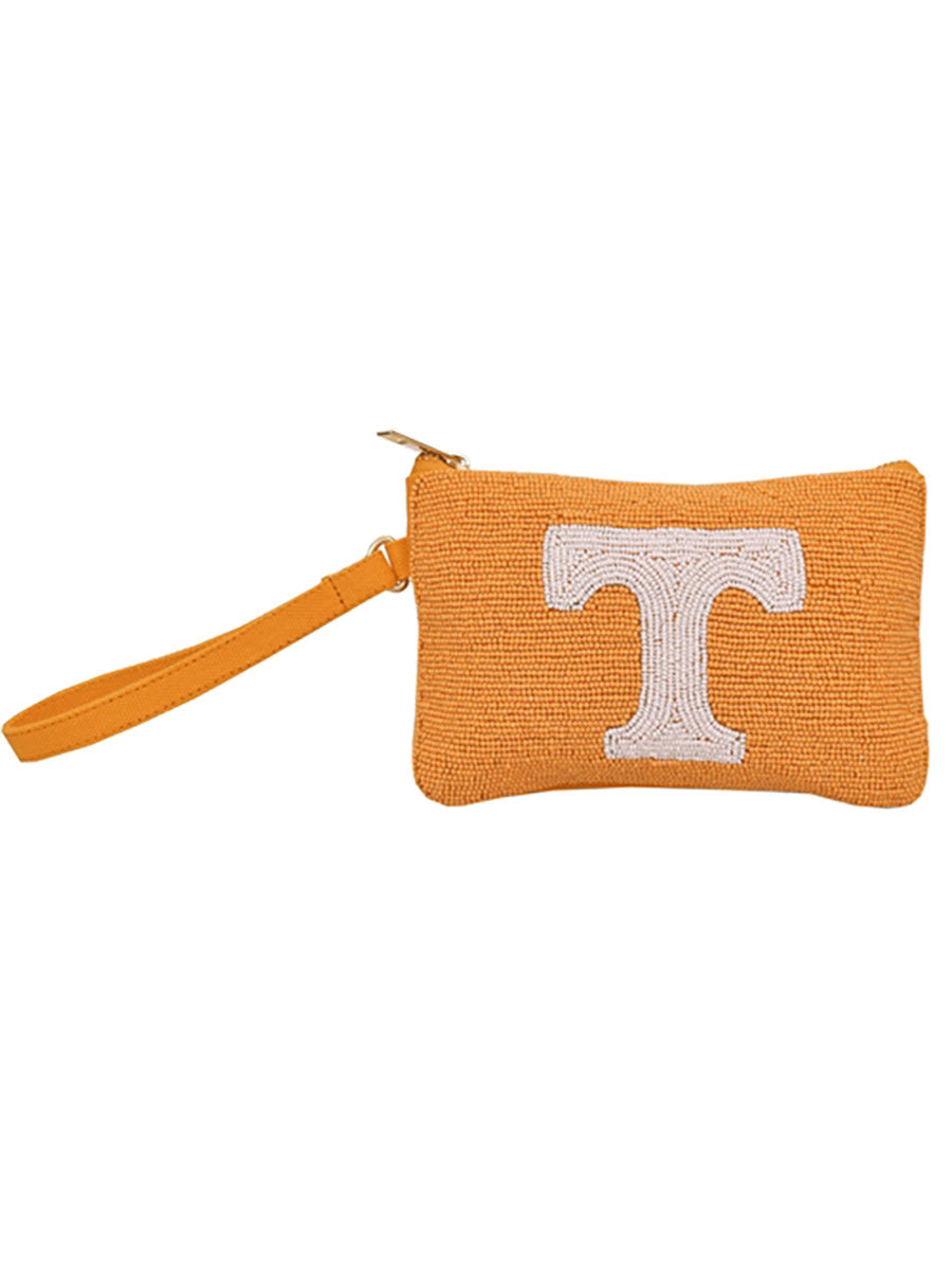 Tennessee Orange Beaded Case Wristlet