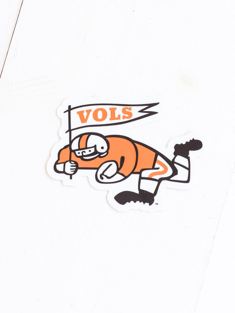 Throwback Tennessee Football Player Sticker