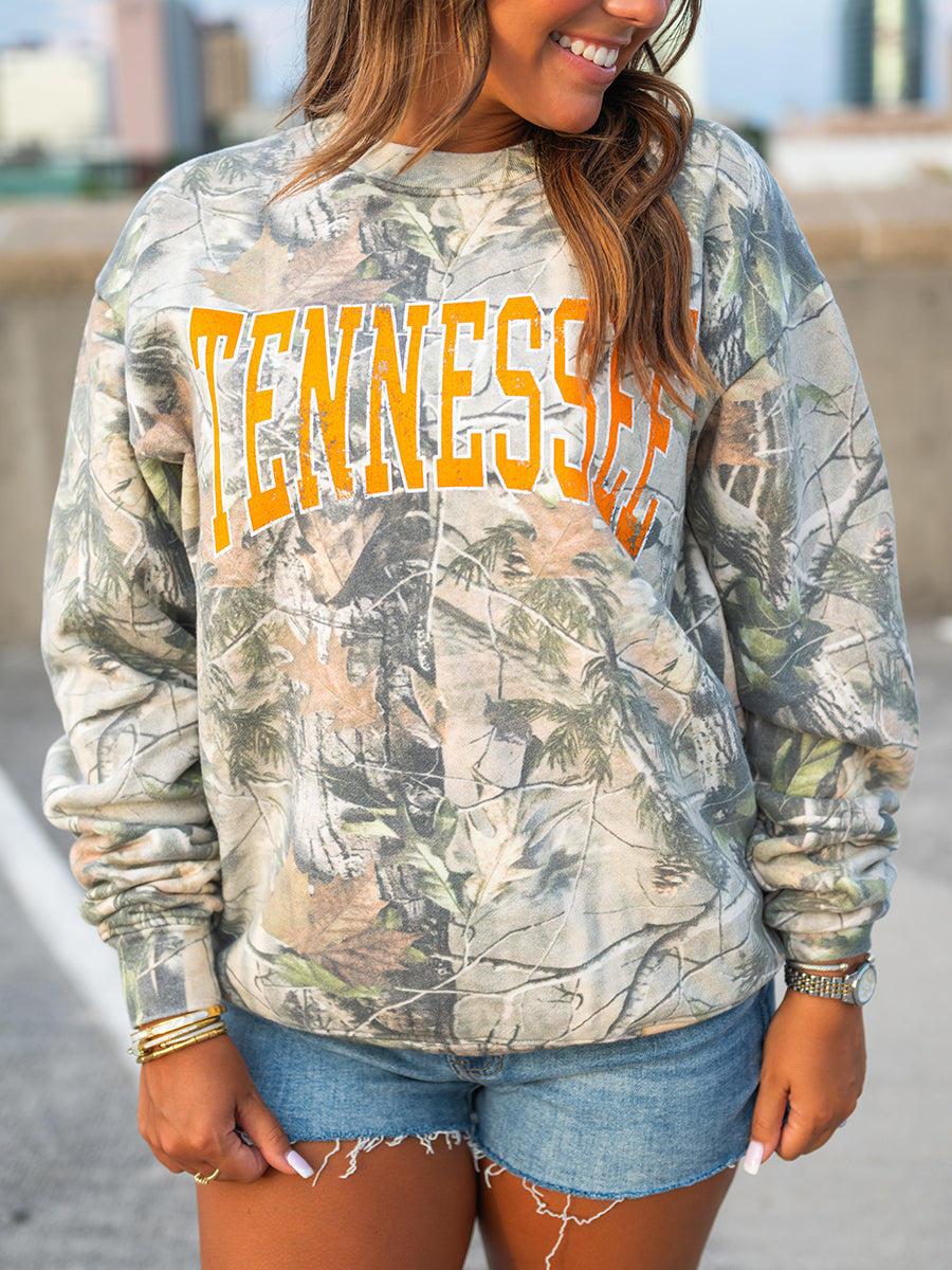 Tennessee Arch Camo Crew Sweatshirt