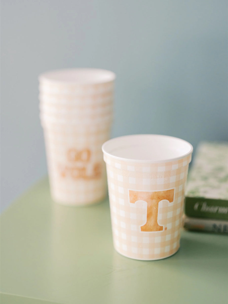 VOLS Checked Cups