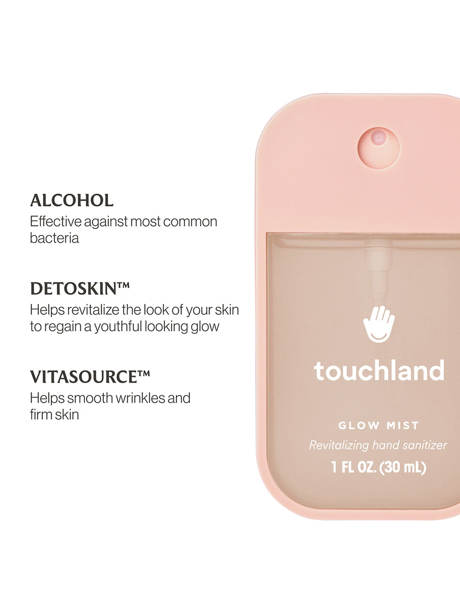 Touchland Rosewater Glow Mist Revitalizing Hand Sanitizer