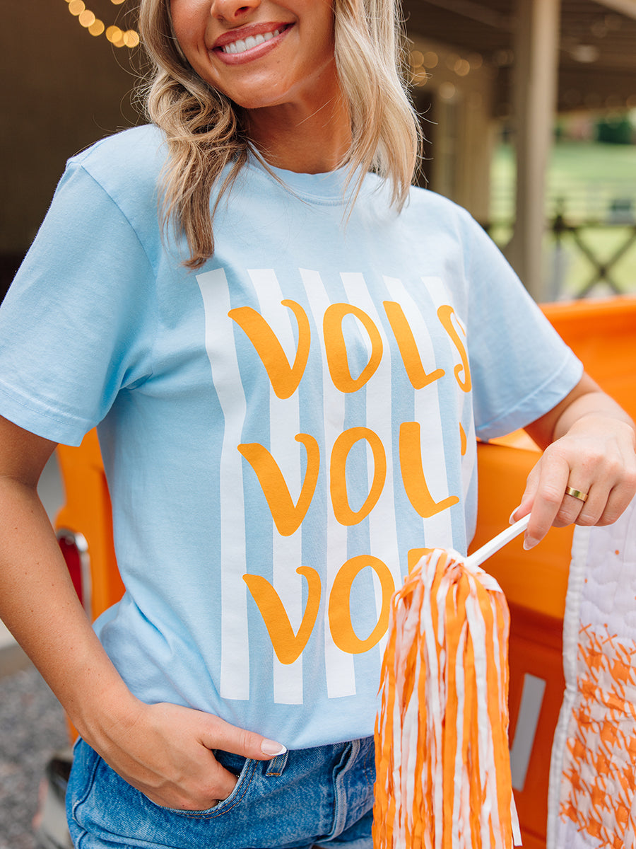 VOLS VOLS VOLS Short-Sleeve T-Shirt, Light Blue