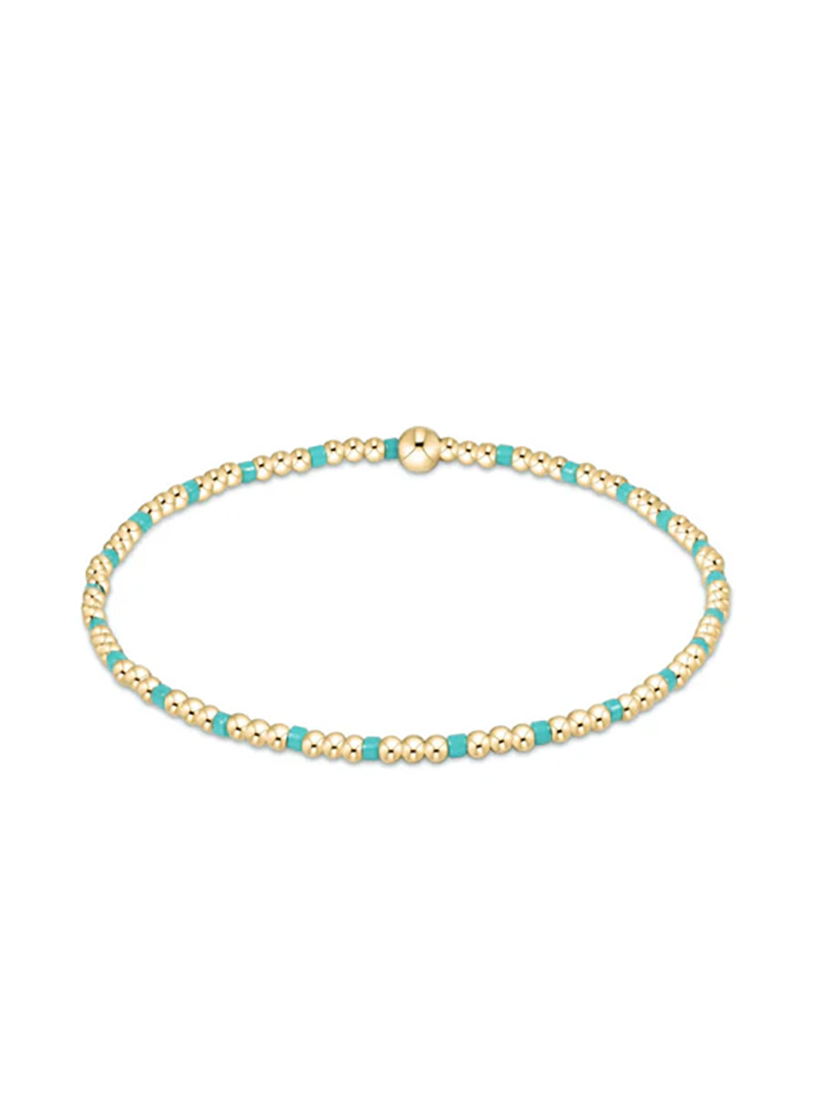 egirl Hope Sincerity Pattern 2mm Bead Bracelet (9 Colors)