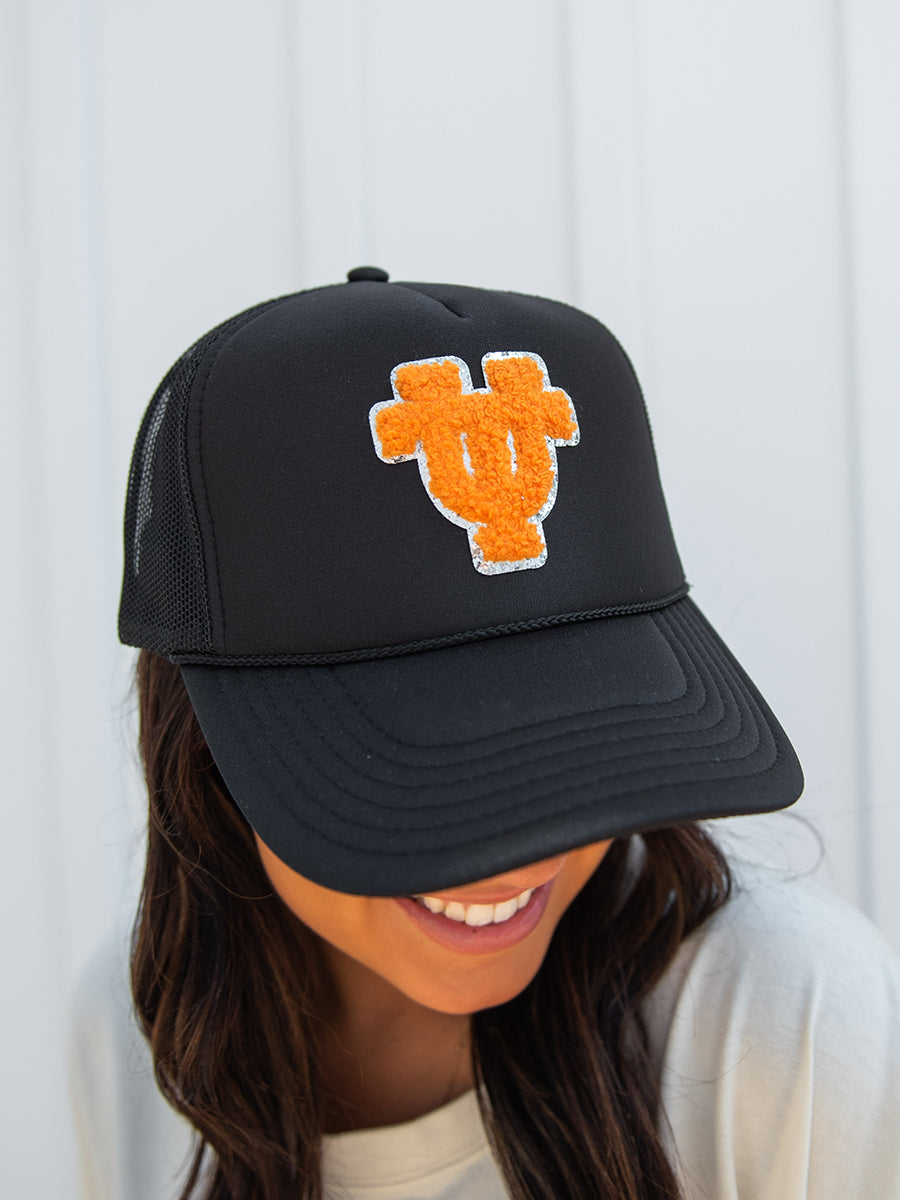 Interlocking “UT” Chenille Patch Trucker Hat