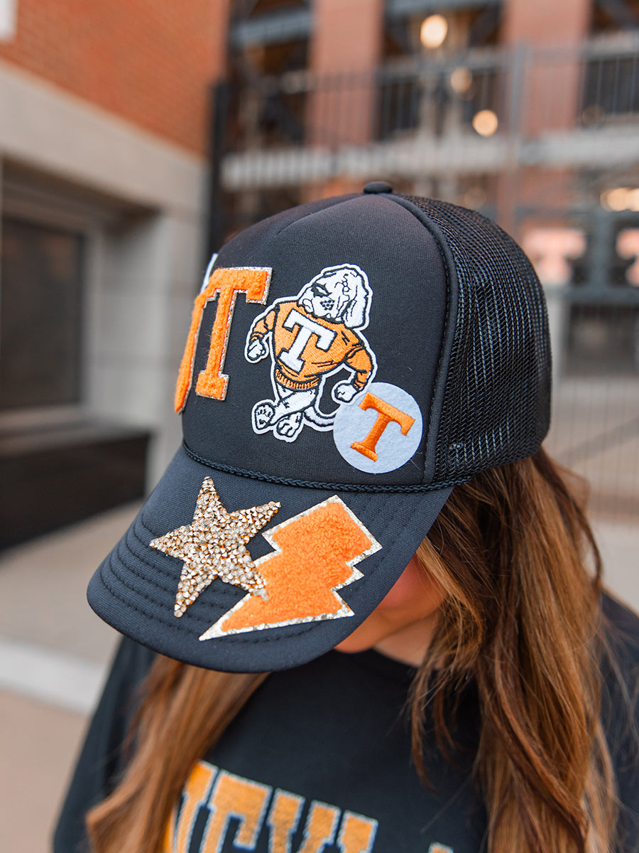 Black UT Hat with Patches