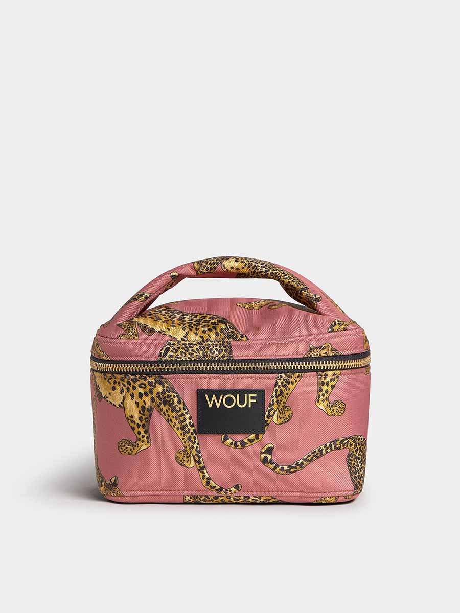 Blush Leopard Vanity Bag by WOUF