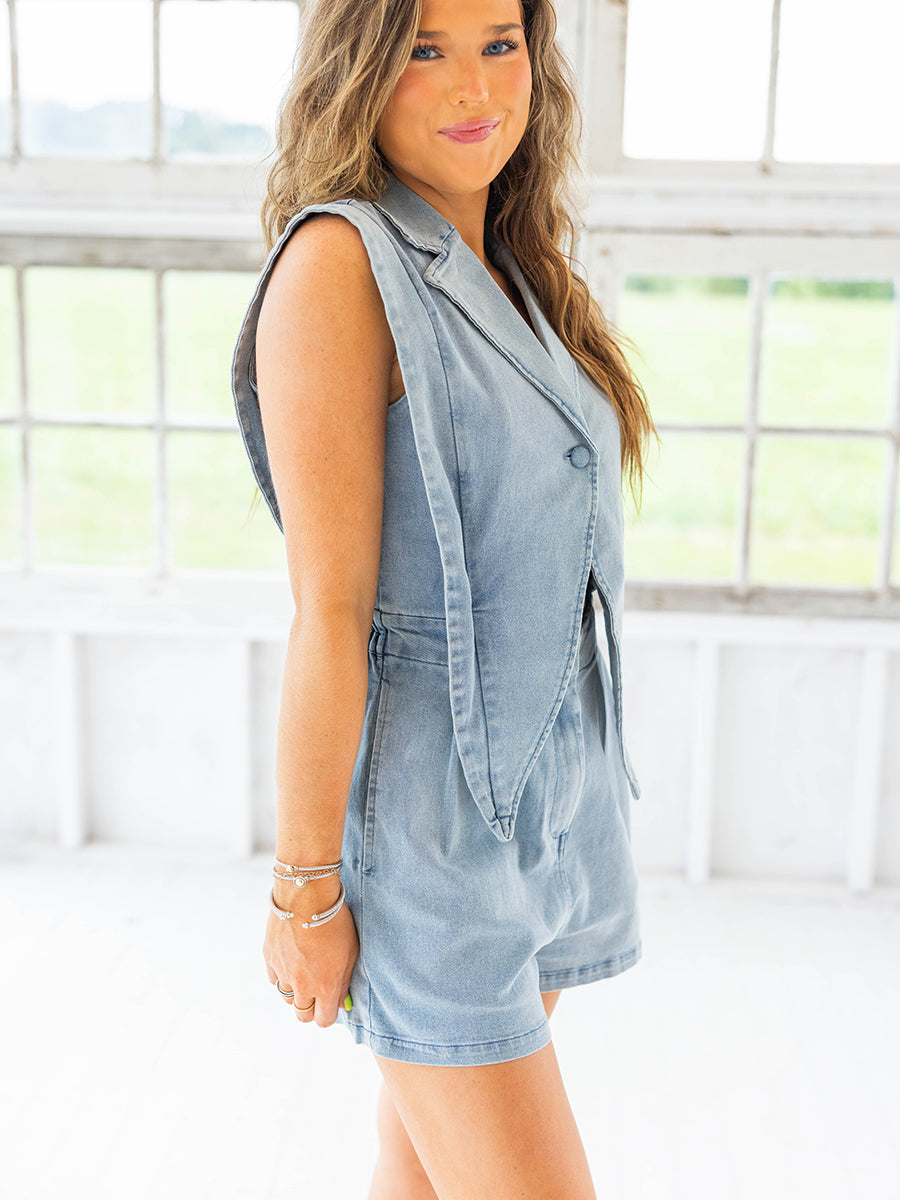 Blazer Style Romper (2 Colors)