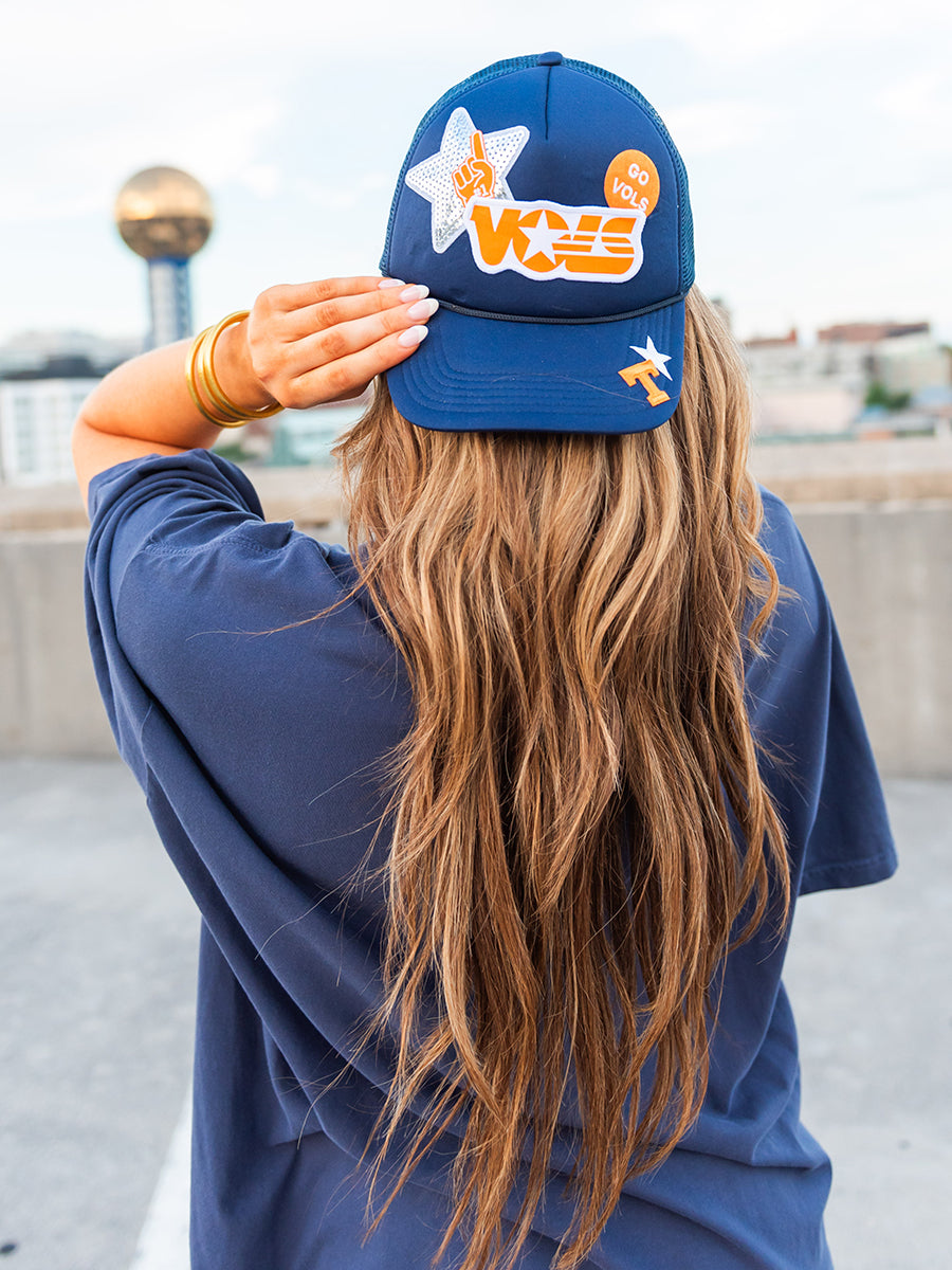 Retro "Vols" Navy Custom Trucker Hat