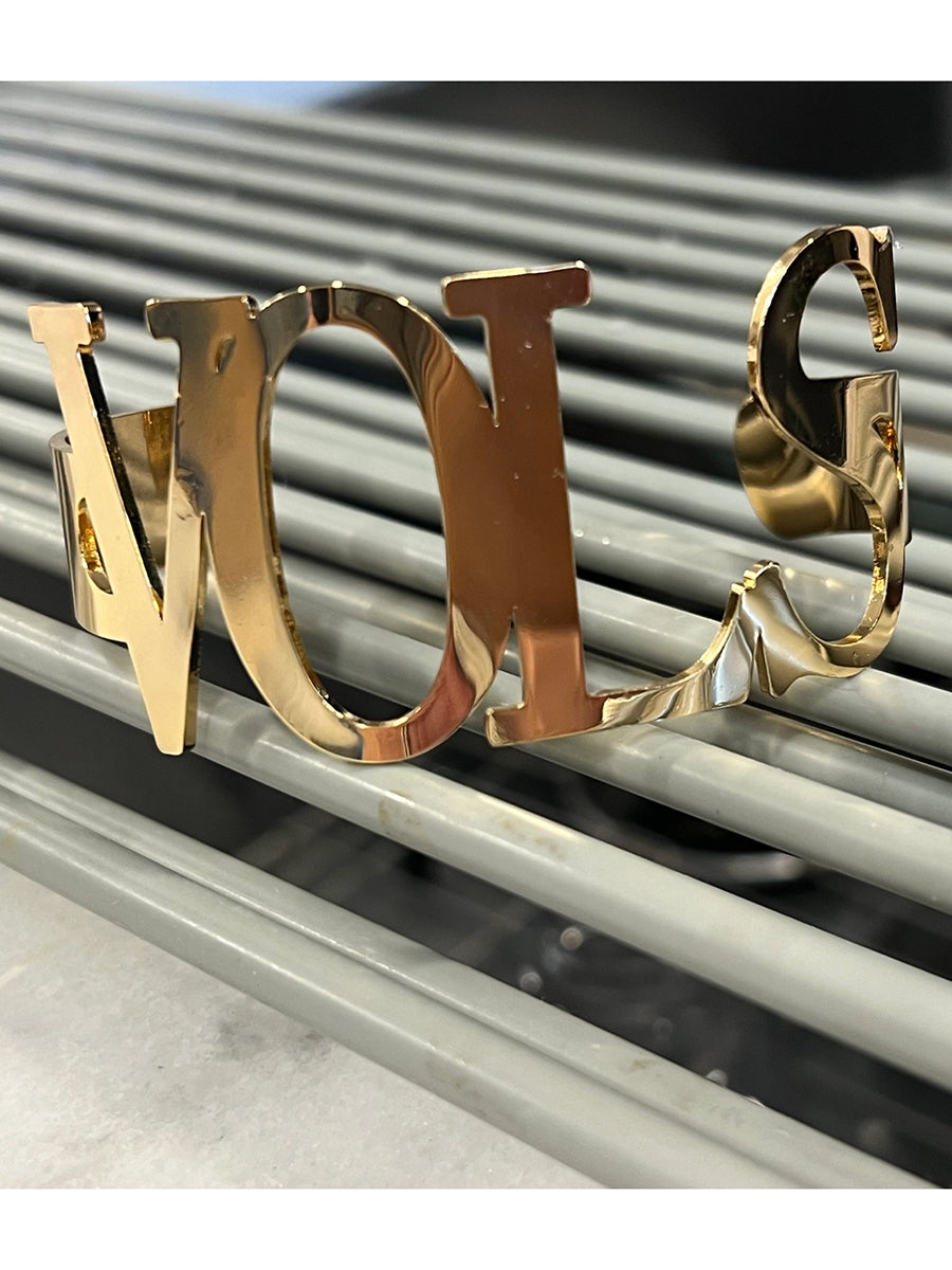 Gold Cuff VOLS bracelet