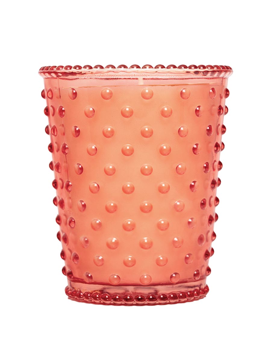 K. Hall Studio Hobnail Glass Candle 16 oz.