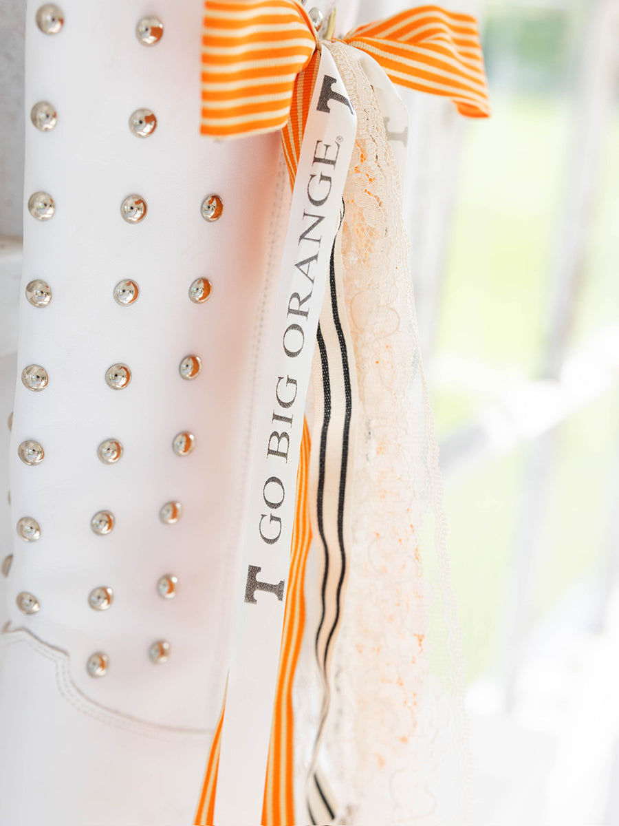 Go Big Orange Boot Bows