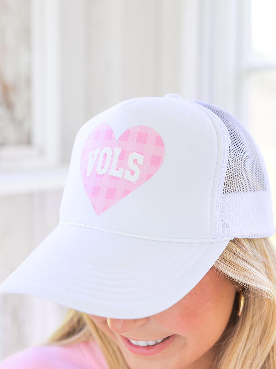 Pink Heart VOLS Cap