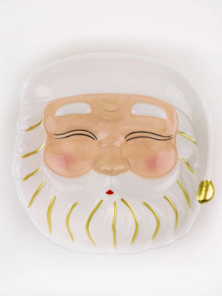 Ceramic Santa Holiday Plate