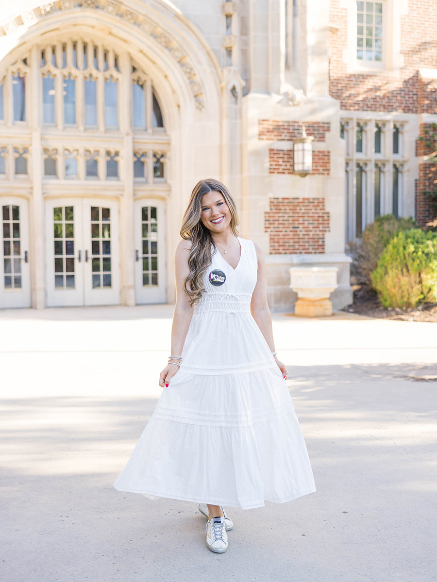 White Sleeveless Dress