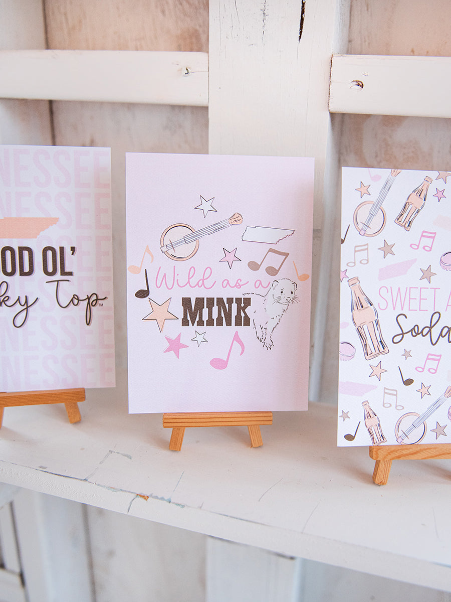 Wild as a Mink Rocky Top Postcard