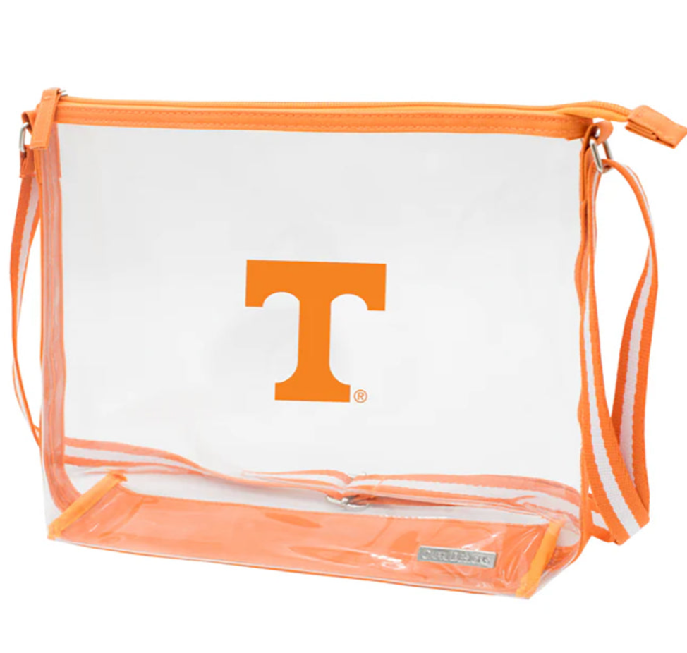 Clear Power T Stadium Purse