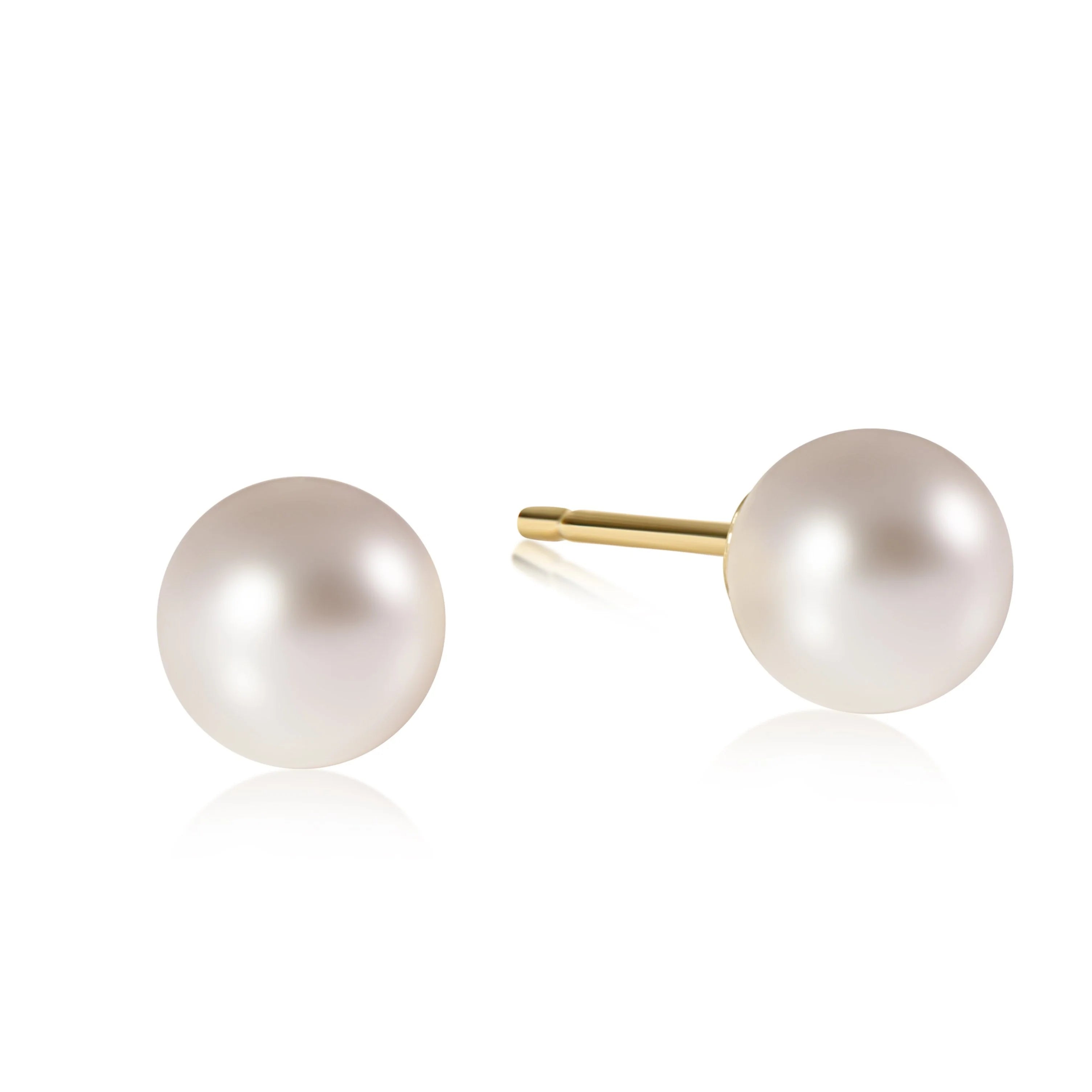 E-Newton 10mm Pearl Ball Stud Earrings
