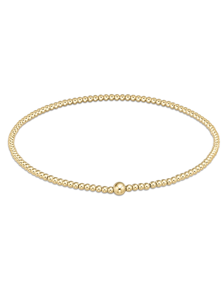 ENewton Classic 2mm Gold Bead Bangle