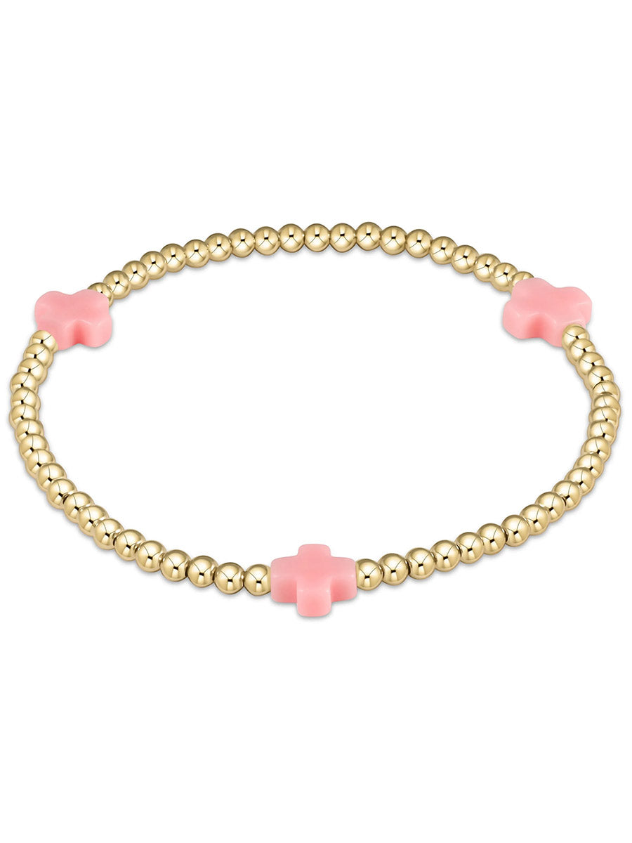 egirl Signature Cross Gold 3mm Bracelet