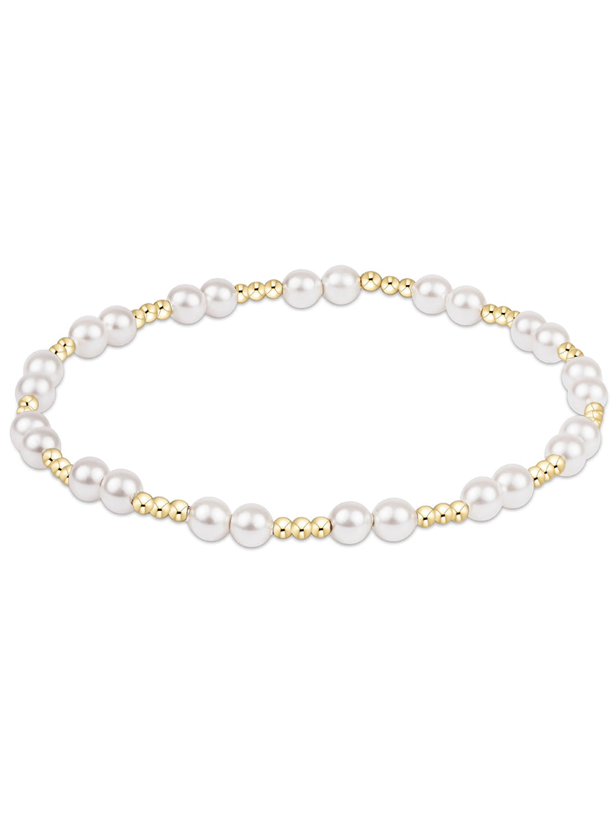 Extends Together Pearl 4mm Gold Bracelet