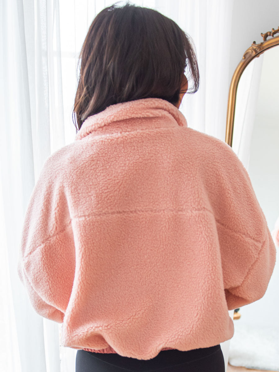 Pink Fleece Full-Zip Jacket