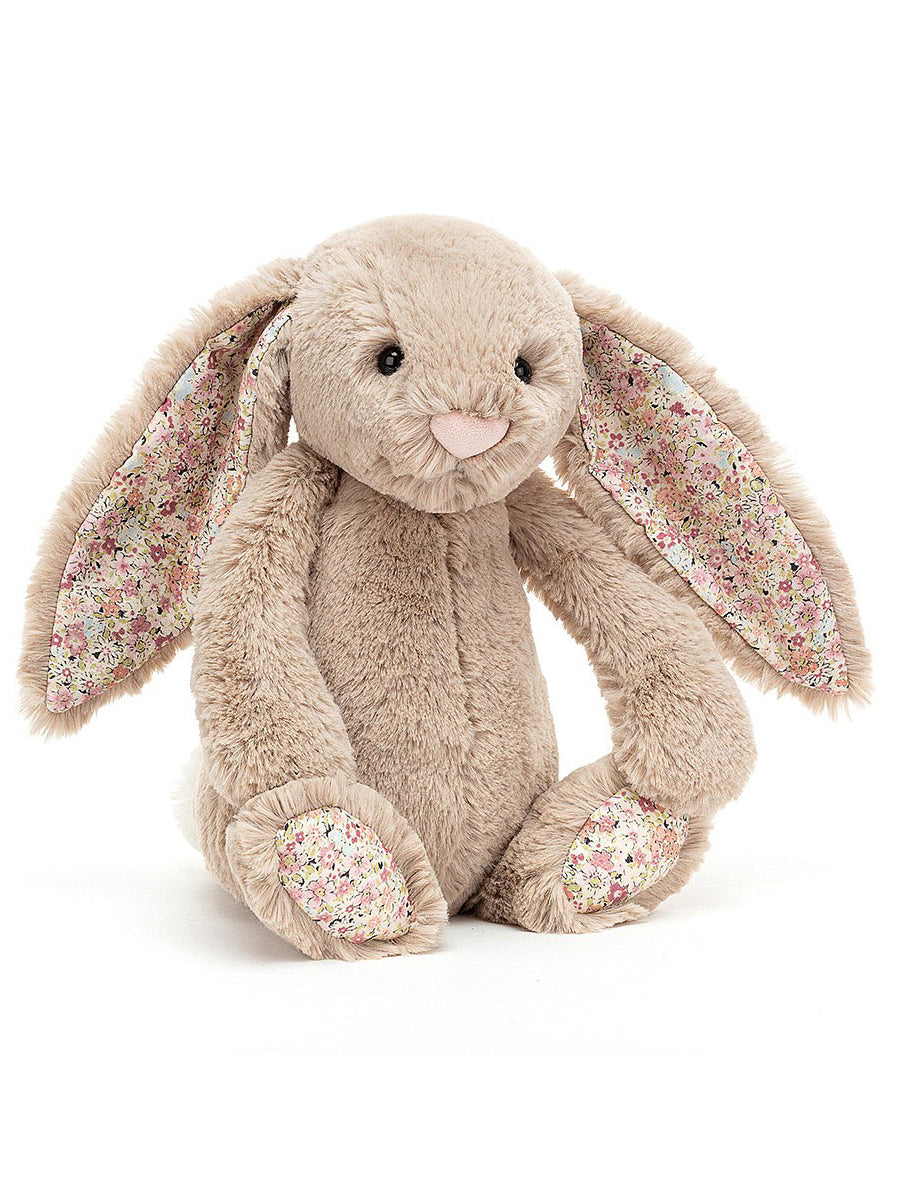 Faith Cream Floral Bunny Plush Toy