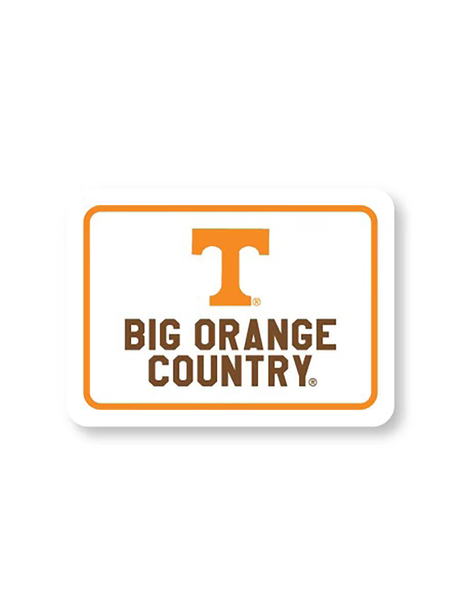 thumbnail image 2 of Tennessee Volunteers 12x12 Shield Sign - 'Big Orange Country' - Hangtime 2 of 2