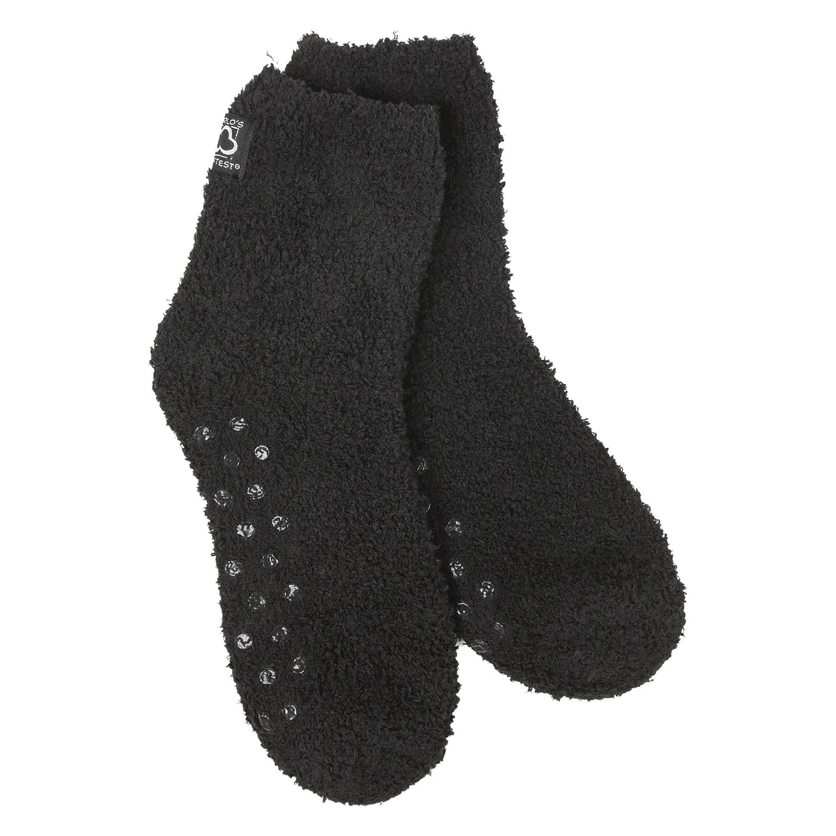 Black Cozy Quarter Height Socks