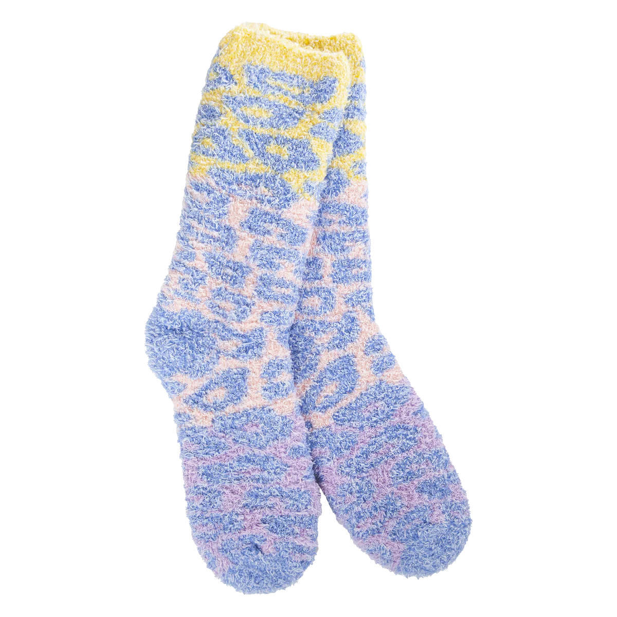 Colorblock Leopard Print Socks