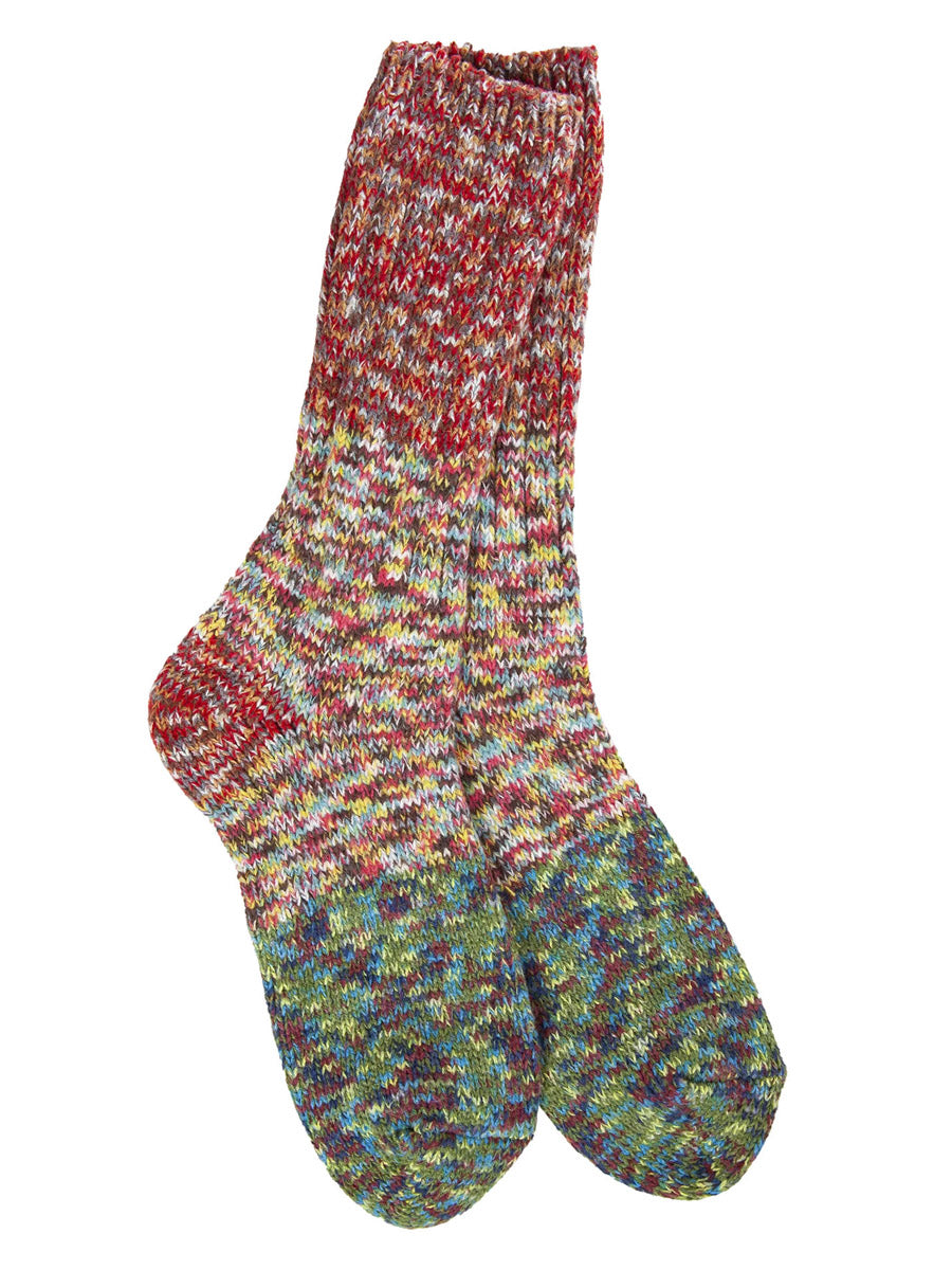 World's Softest Colorful Colorblock Crew Socks