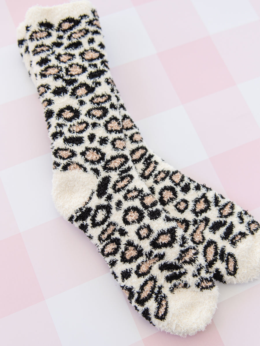 World's Softest Socks in Cheetah Print