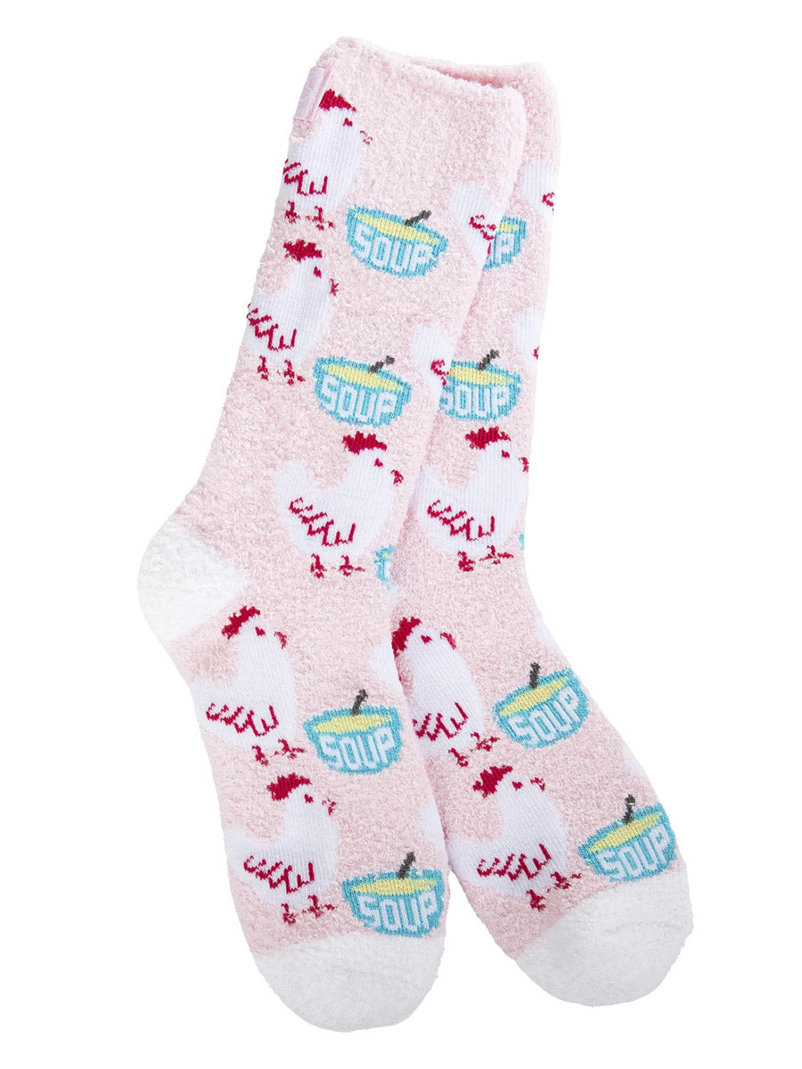 Pale Pink Chicken Soup Socks