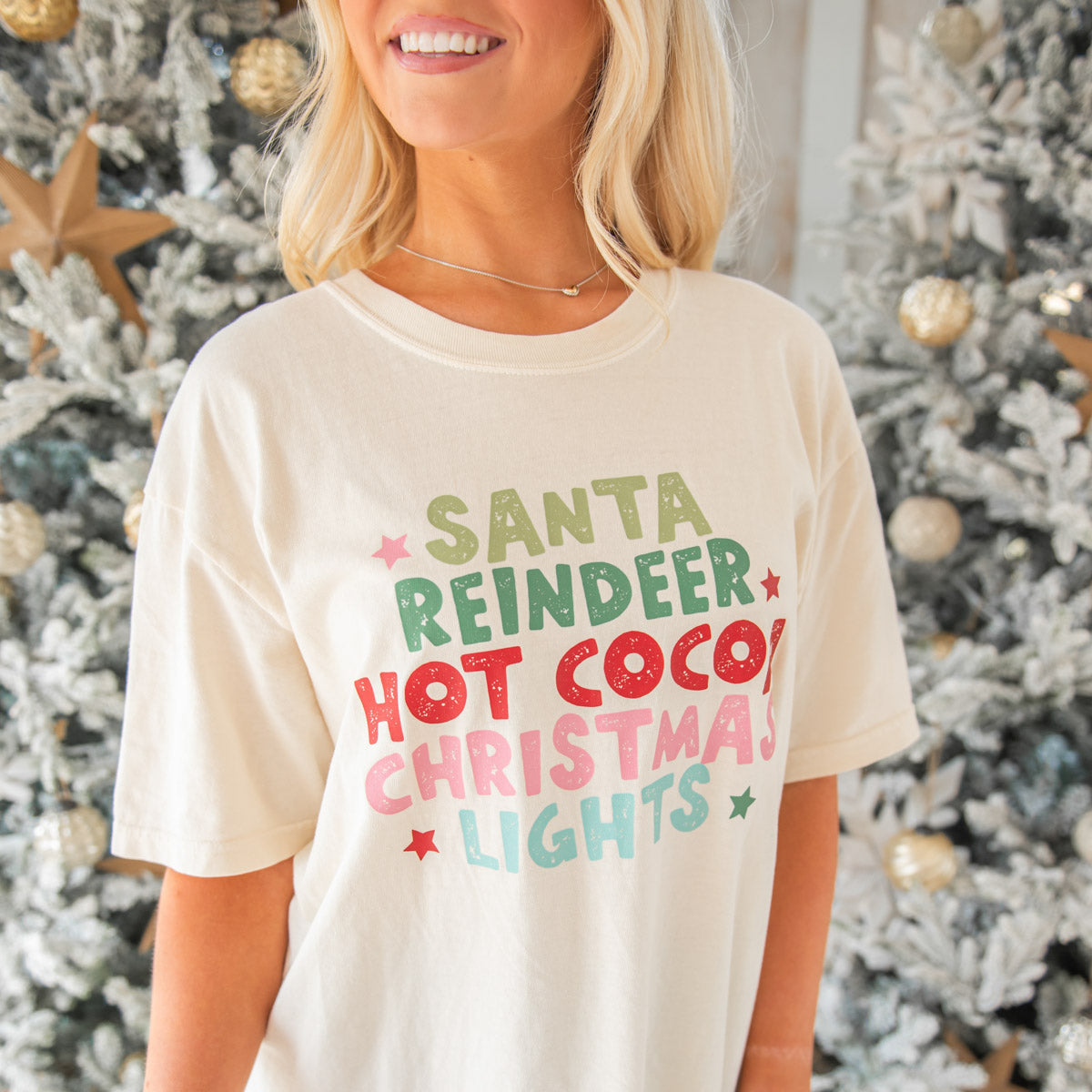 Santa Reindeer Christmas T-Shirt