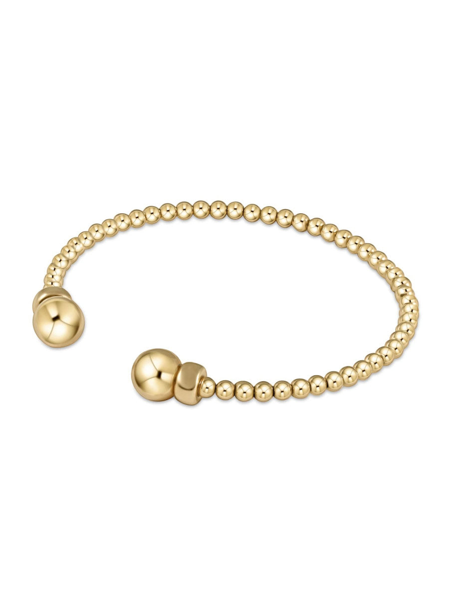 Gold Bead Cuff Bracelet