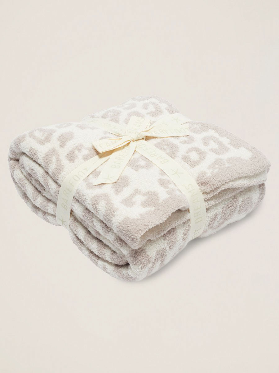 Cream Leopard CozyChic Throw Blanket