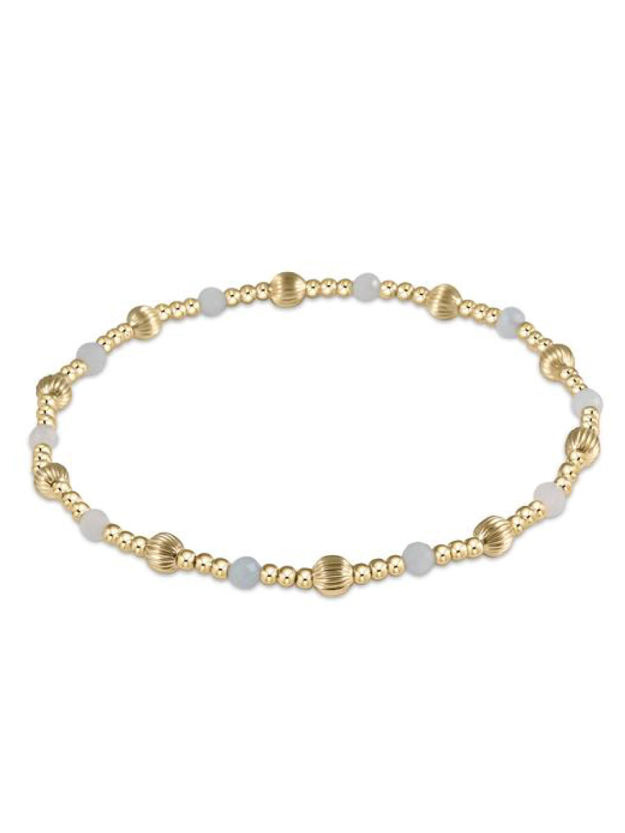 Gold Bead and Gemstone Bracelet