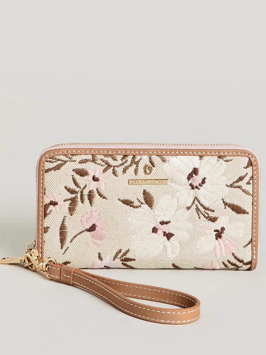 Floral Wristlet Wallet