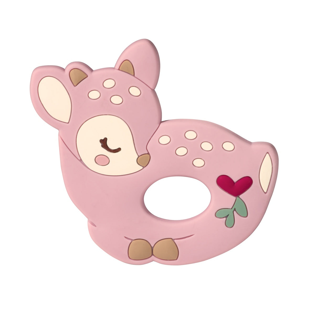 Cute Pink Fawn Baby Teether