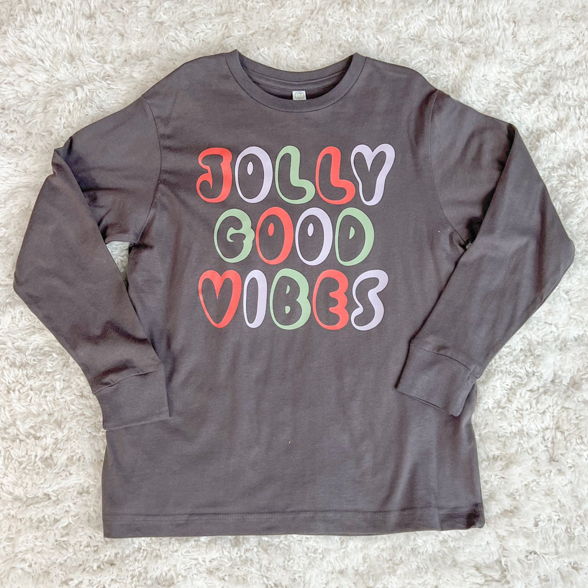 Youth & Toddler "Jolly Good Vibes" Toddler Long-Sleeve T-Shirt