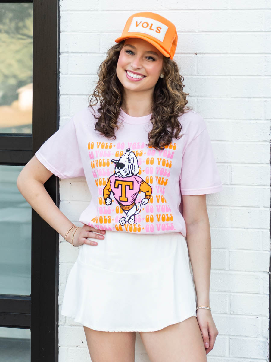 "Go Vols" Smokey Pink T-Shirt